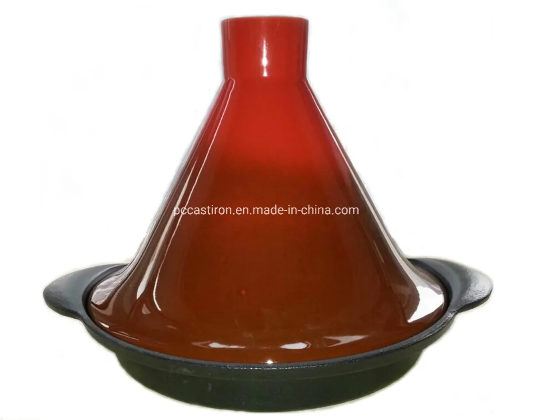 Enamel Cast Iron Tagine Pot with Ceramic Lid BSCI, FDA, LFGB Approved