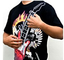 Digital Guitar Playing Design - Shop Unique T-Shirts