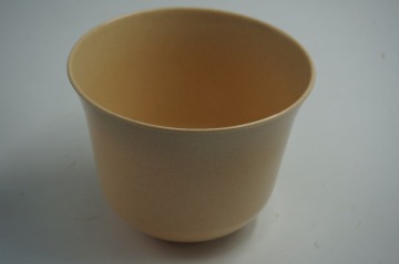 Plain environmental-friendly biodegradable bamboo plant pots