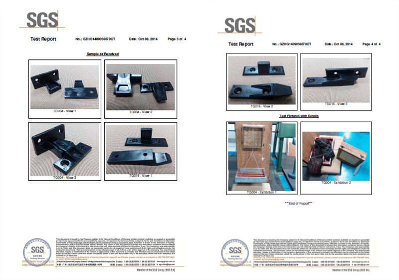  panel push fit clip sgs report