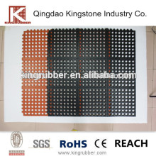 thin ribbed rubber sheet flooring tile 3x3
