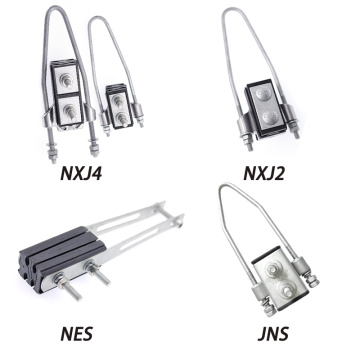 Empat dan dua teras teras Bunched Kabel Kabel Pengklanter Jenis Bertaut Tentangan Terisul Tegangan Mengumpul Strain Clamp Anchor Clamp