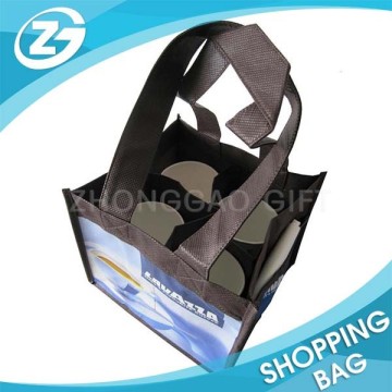 Reusable Carrying Large Capacity Eco 4 Coffee Cups Non Woven Bag