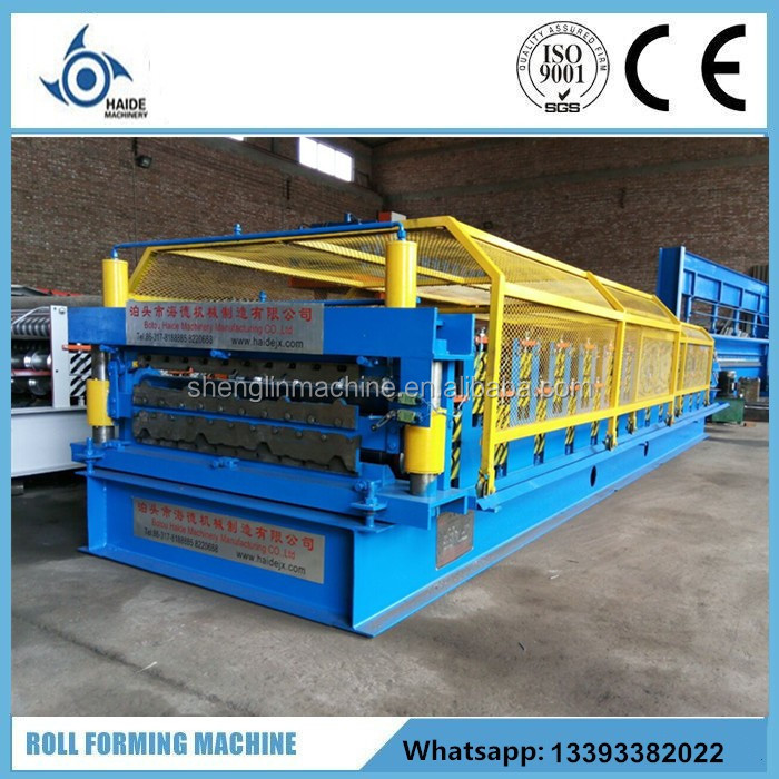 Cangzhou color steel IBR profile roll forming machine price