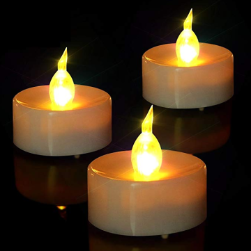 Yellow Light Flickering Led Tealight Candle