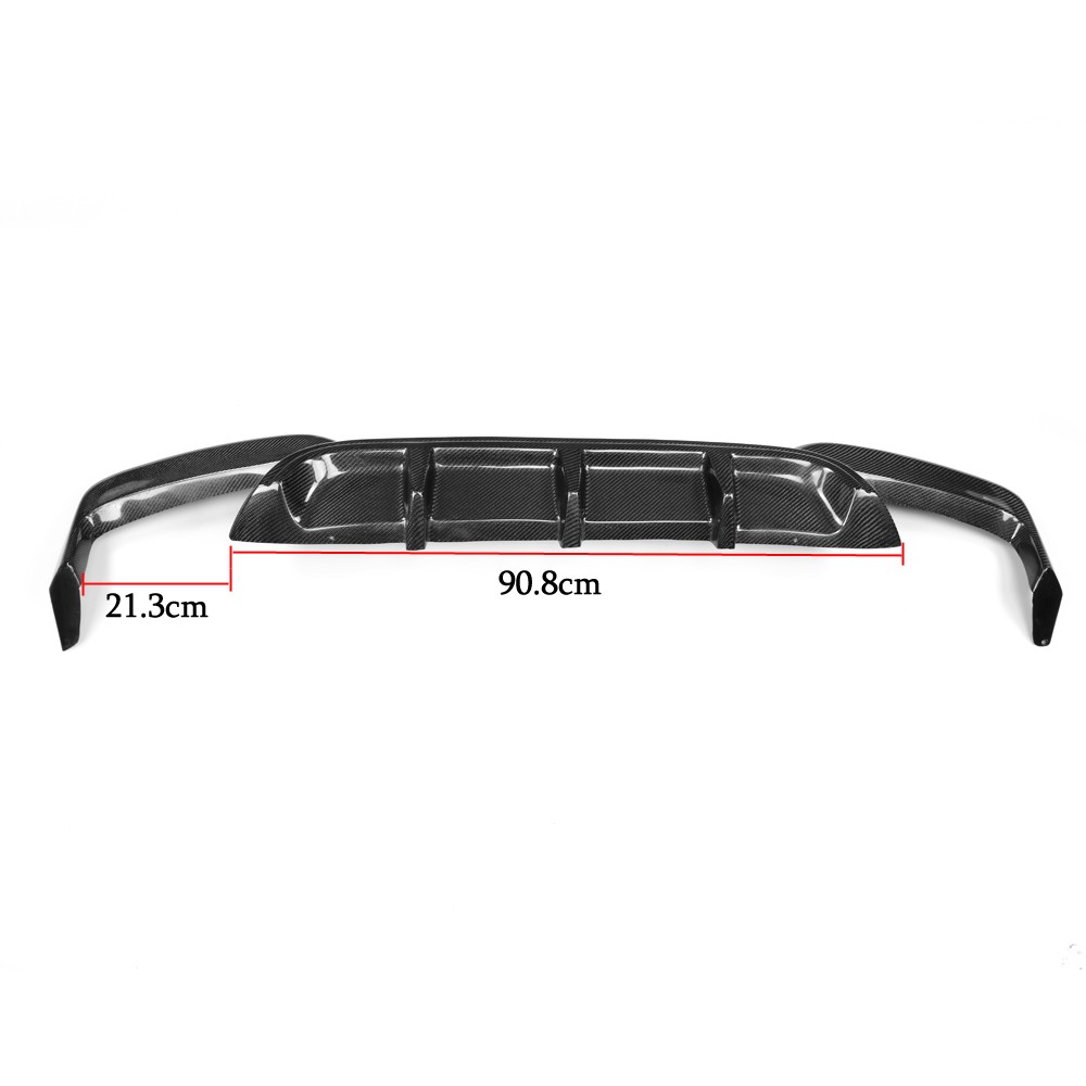 Auto Carbon MK7 Rear Bumper Lip Diffuser for VW GOLF VII 7 GTI 2014UP