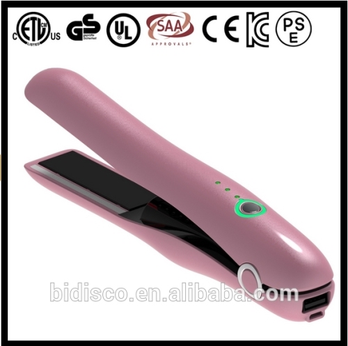 rechargeable battery USB electric cordless straightening flat iron                        
                                                Quality Choice