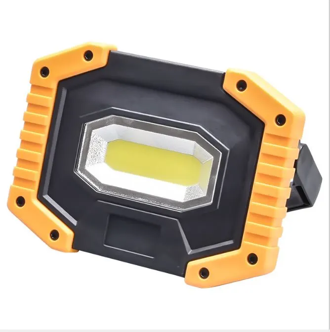 COB Work Light Rechargeable Portable Waterproof LED Flood Lights for Outdoor Camping Hiking Emergency Car Repairing and Job Site Lighting