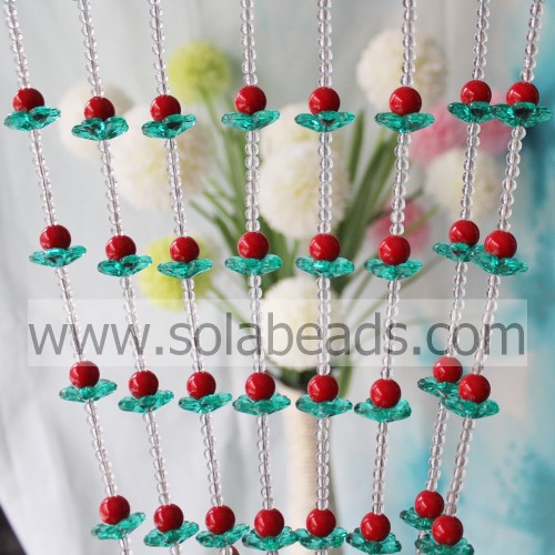 Acrylic Flower Beaded Wall Hanging Bead Curtain