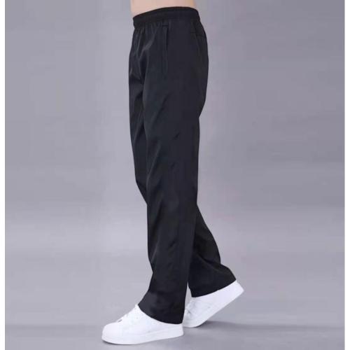Loose Woven Fabric Pants With Stretch