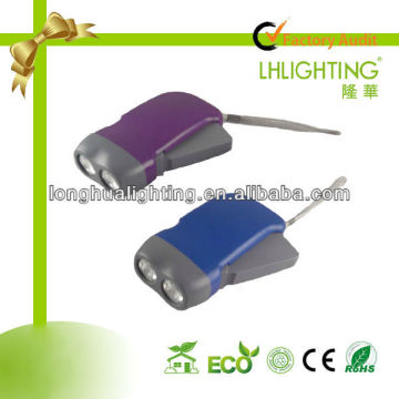 hand crank dynamo rechargeable led torch