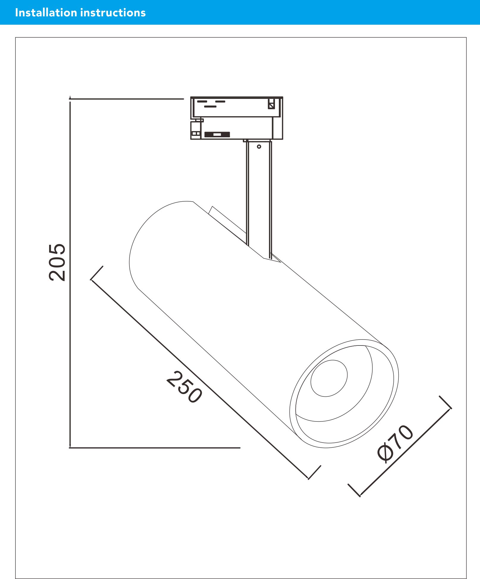 25W Modern Commercial Focus 2 Wires 3 Wires  Adjustable Non-isolated Constant Current COB LED Track light