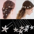 SUMANando Bride Starfish Small Hairpin U em forma