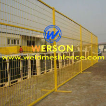 Werson Canada Temporary Fencing-powder coated, yellow colour