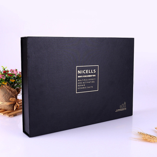 Gold Foil Logo Matte Black Box พร้อมโฟม