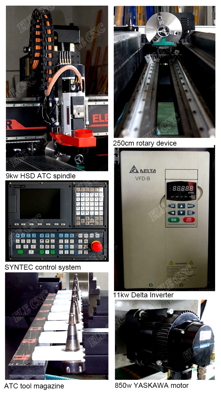 After-Sales Service Provided 1530 Linear Atc CNC Router with Rotary