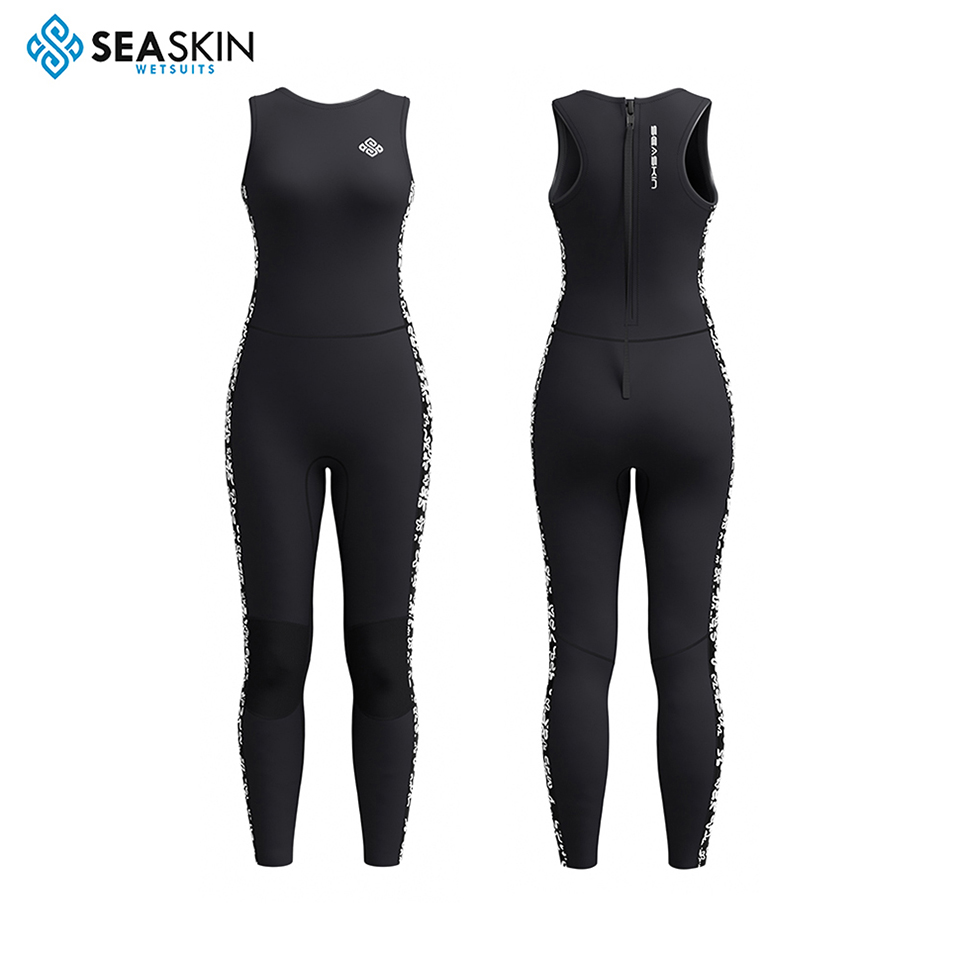 Seackin Γυναίκες Αμάνικο Wetsuit 2mm Spring Surf Wetsuit