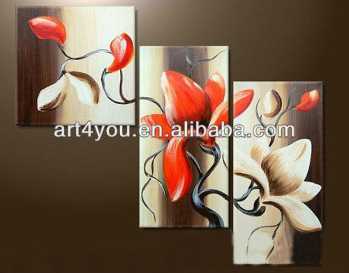 Great art work Handmade Flower oil painting on canvas