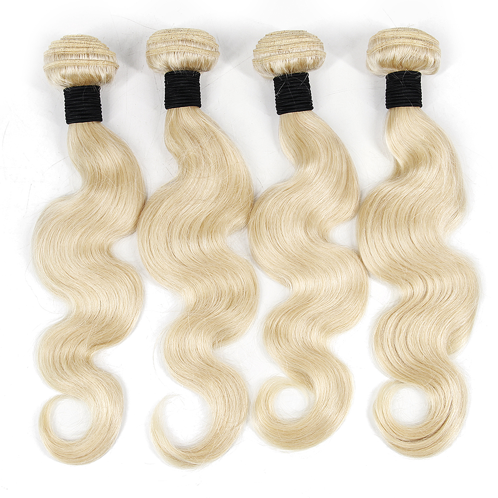 New Arrival Stock Factory Wholesale Blonde Hair color 613 Human Hair Weave Bundles Extension Vendors