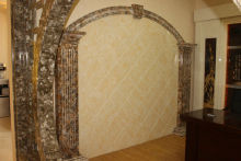 Onyx Stone Wall Without Radioactivity , Artificial Jade Wall