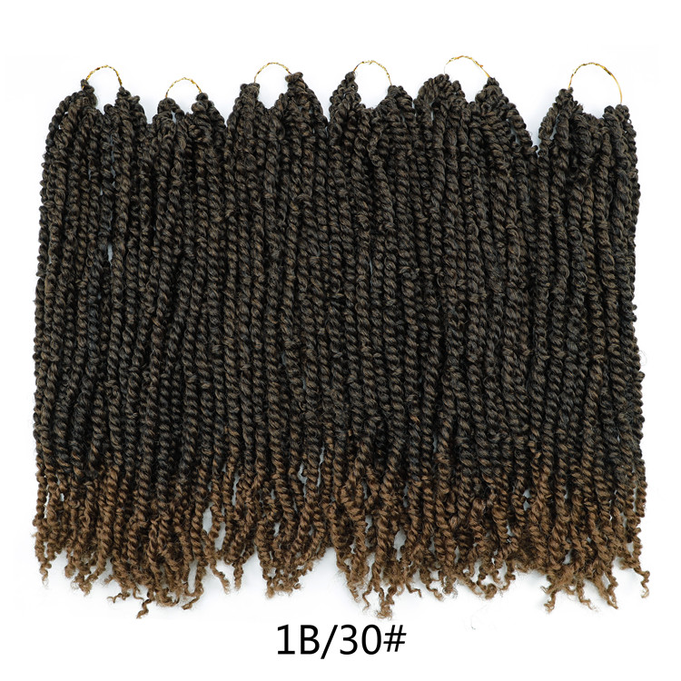 Passion Pre twisted Crochet Braids Spring Senegalese Twist Braids Fluffy Synthetic Fiber Hair Extension