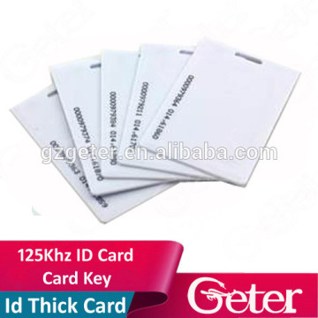 125khz rfid thick card card key