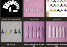 2014 New 500pcs Clear half artificial nail tip Ultra-thin Transparent ,500 pcs White/Nature C Nail Tips+10 different Sizes,