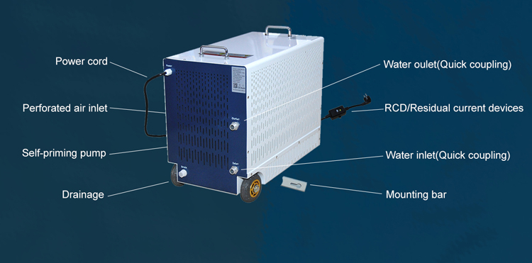 Direct manufacturer ice bath chiller for cooling pool tub