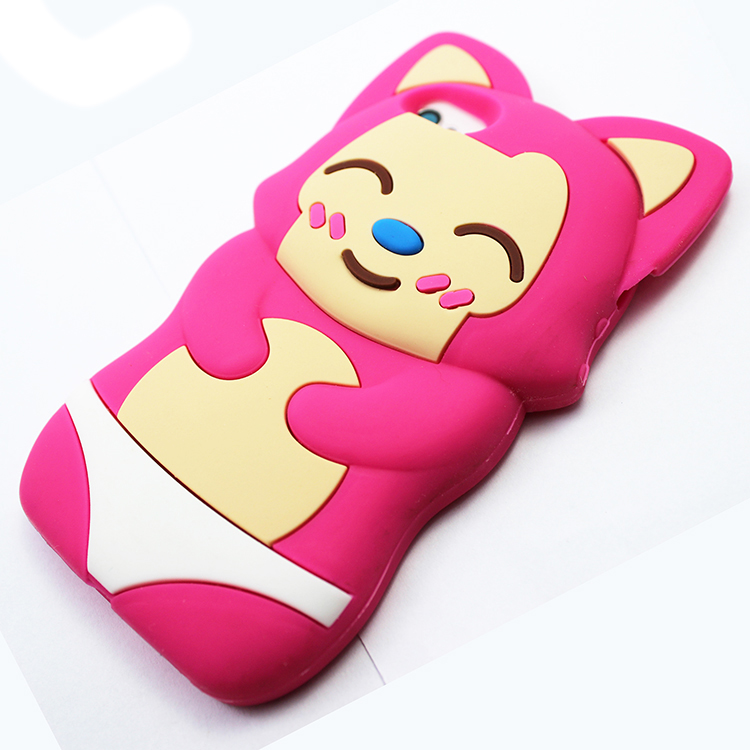 Lovely animal shape silicone iphone5s phone case for gifts