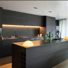 Black Kitchen Cabinets Wholesale MDF Door Plywood BM
