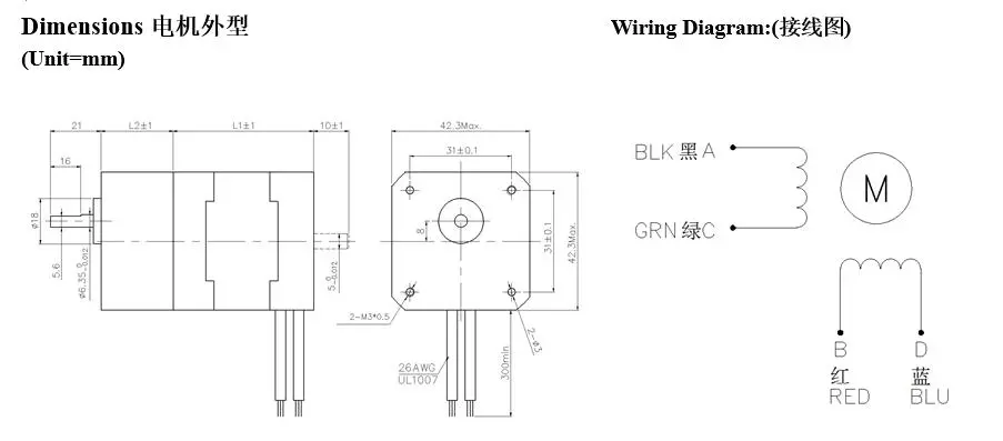 Jk42hsg Gearbox Stepper Motor 42mm for Factory Price