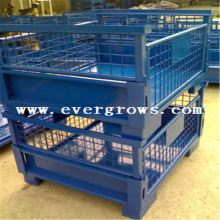 Steel Foldable And Collapsible Galvanized Cage Pallet