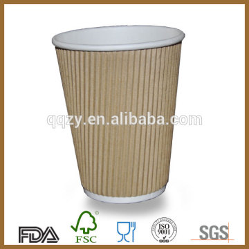 Competitive price disposable corrguated paper coffee cup
