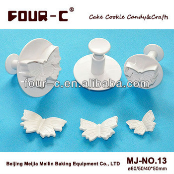 Butterfly cake plunger cutters,high quality fondant tools,pastry cutter
