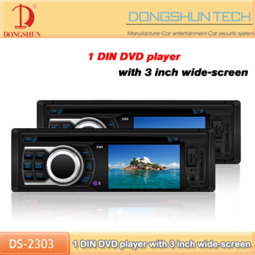 1 din 3 inch car dvd player,single din press key car dvd player