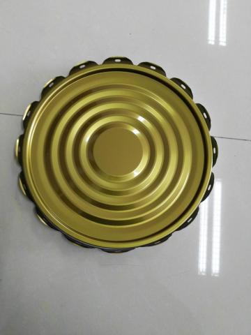 GOLD LAMINATED TIN CAN TOP