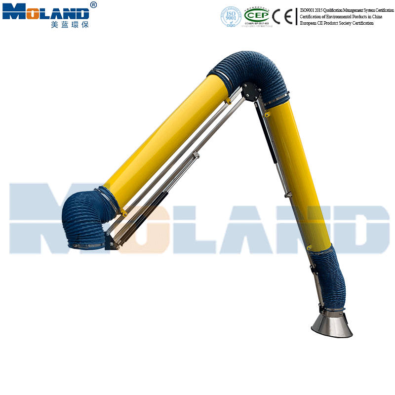 دعم خارجي لذراع شفط الغبار ، ذراع استخراج الدخان
