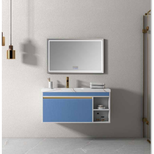 Gabinete de pared de baño de aluminio con colores