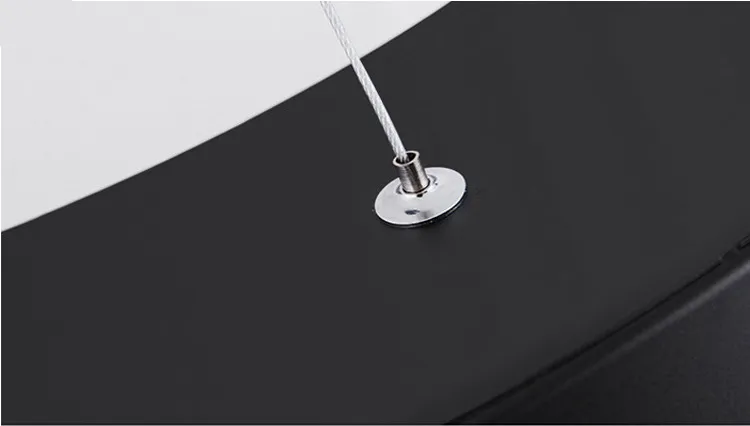 Elegant Black and White LED Chandelier for Modern Spaces