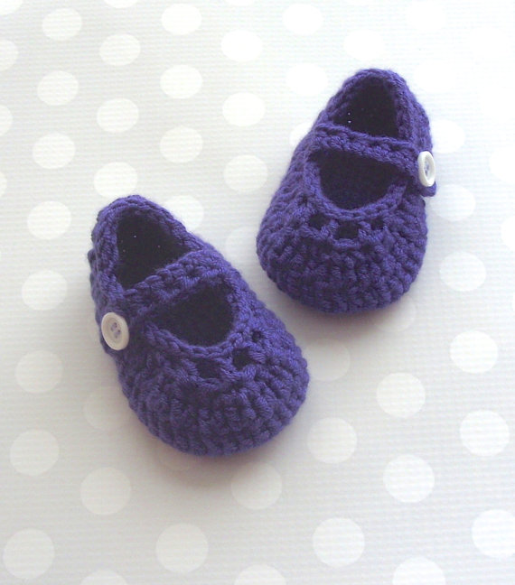 cotton handmade cute crochet booties baby newbrown shoe 