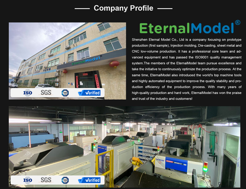 EternalModel Customized CNC machining machined CNC milling service