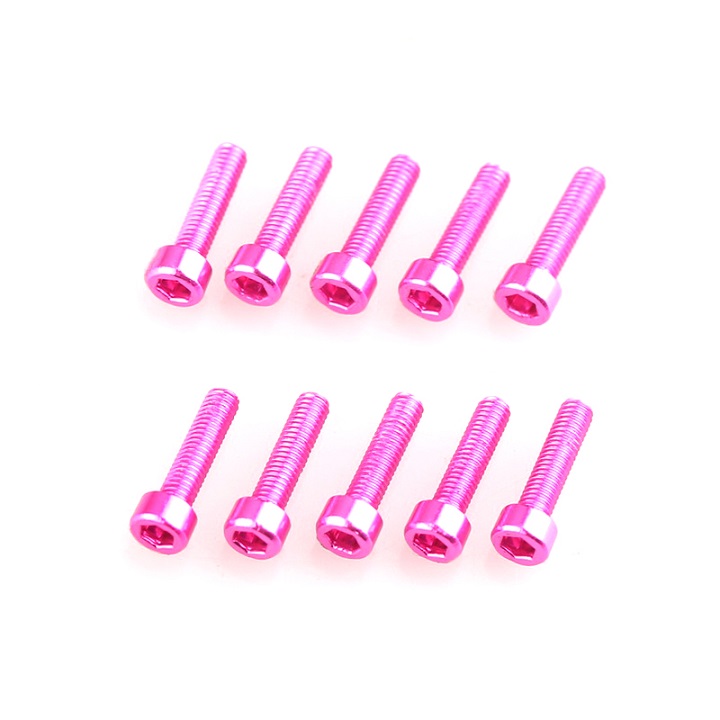 Anodized Aluminum Hexagonal Socket Head Machine Screw