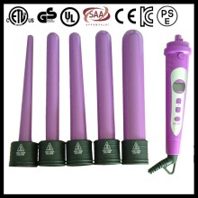 Professional Curling Iron Ceramic Roller Tourmaline Hair Clipless Curler Tools