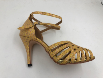 Gold latin shoes for girls CA