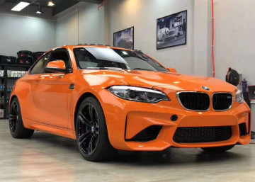 Ultra Gloss Orange Auto Wrapping Vinyl