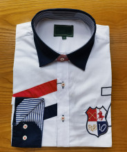 Custom Men's Long-sleeve Embroidered Cotton Shirts