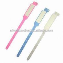 PVC Material Single Use Adult or Infant Medical ID Bracelets