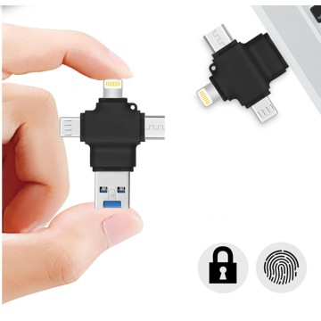 4-in-1 USB-kaartlezer + flashstation