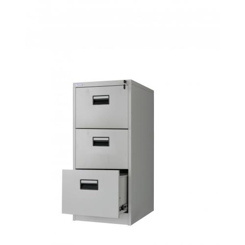 Foolscap Storage Metall Vertikaler Aktenschrank mit 3 Schubladen