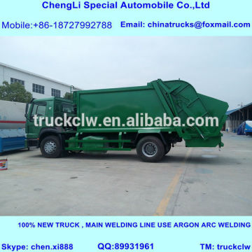 SINO HOWO compression refuse collector, garbage truck,compactor